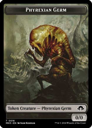 Phyrexian Germ // Phyrexian Golem Double-Sided Token [Modern Horizons 3 Tokens]