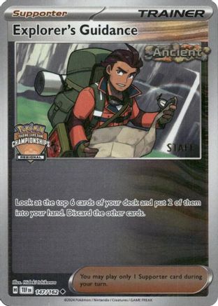 Explorer's Guidance (Regional Championships) [Staff] (147/162) - Reverse Holofoil League & Championship Cards - Uncommon