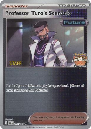 Professor Turo's Scenario (Regional Championships) [Staff] (177/182) - Reverse Holofoil League & Championship Cards - Uncommon