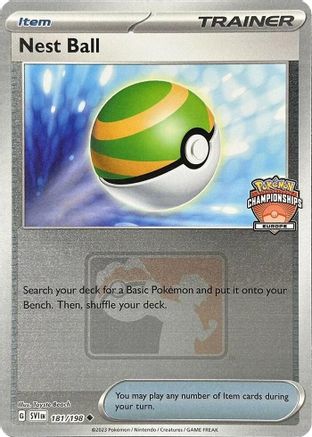 Nest Ball (Europe Championships) (181/198) - Reverse Holofoil League & Championship Cards - Uncommon