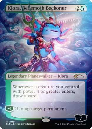 Kiora, Behemoth Beckoner (Rainbow Foil) (SLD-1700) - Secret Lair Drop Series Foil