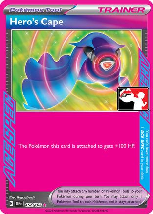 Hero's Cape (152/162) - Holofoil Prize Pack Series Cards - ACE SPEC Rare
