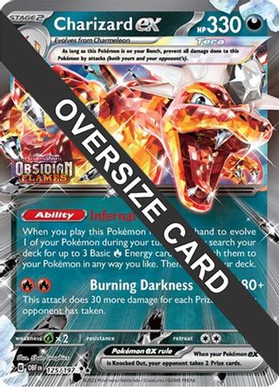 Charizard ex (125/197) Jumbo Cards - Double Rare