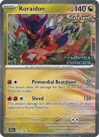 Koraidon (European Promo) (119/162) Miscellaneous Cards & Products - Promo
