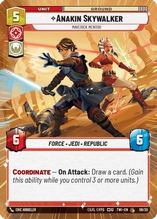 Anakin Skywalker - Maverick Mentor (8) (Hyperspace) (8) [Twilight of the Republic]