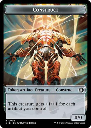 Construct Token // Plot Token Double-Sided Token [Outlaws of Thunder Junction: The Big Score Tokens]