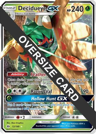 Decidueye GX (Decidueye GX Challenge Box) (012/149) - Holofoil Jumbo Cards - Promo