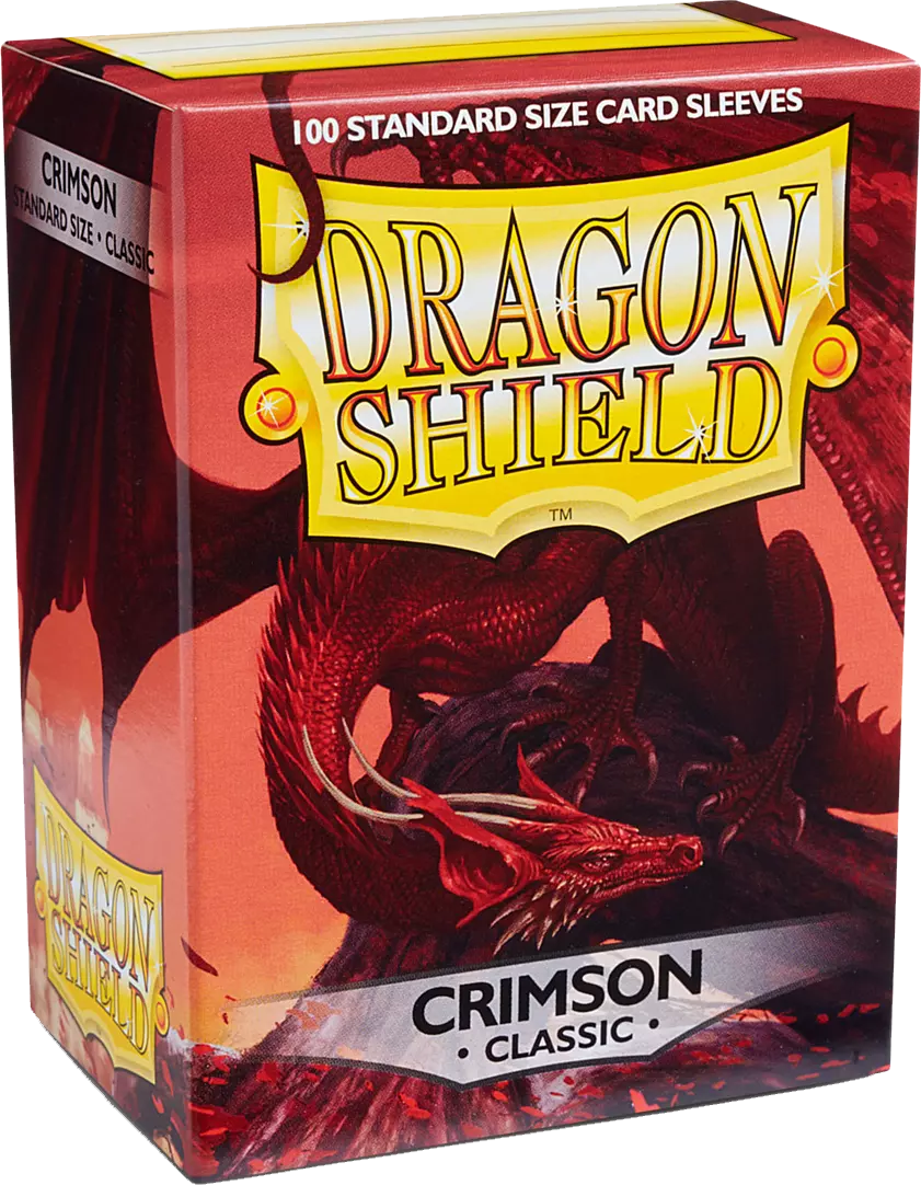 Dragon Shield: Standard 100ct Sleeves - Crimson (Classic)