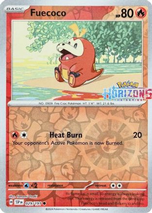 Fuecoco (029/191) - Reverse Holofoil Miscellaneous Cards & Products - Common