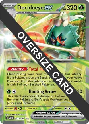 Decidueye ex (015/197) - Holofoil Jumbo Cards - Double Rare
