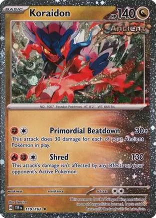 Koraidon (Cosmos Holo) (119/162) - Holofoil Miscellaneous Cards & Products - Rare