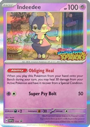 Indeedee (Staff) (154) - Holofoil SV Scarlet & Violet Promo Cards - Promo