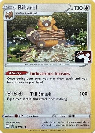 Bibarel (Cosmos Holo) (121/172) - Holofoil Prize Pack Series Cards - Rare