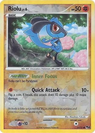 Riolu (Cracked Ice Holo) (016/null) - Holofoil Miscellaneous Cards & Products - Common