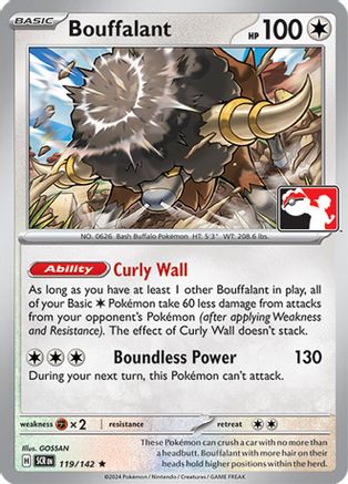 Bouffalant (119/142) - Holofoil Prize Pack Series Cards - Rare