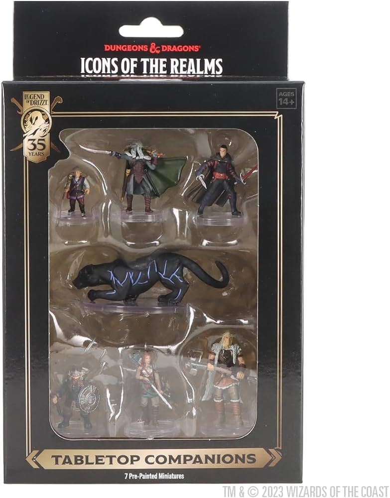 Wizkids Icons of the Realms: The Legend of Drizzt 35th Anniversary Tabletop Companions Boxed Set