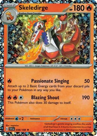 Skeledirge (Sparkle Holo) (038/198) - Holofoil Miscellaneous Cards & Products - Rare