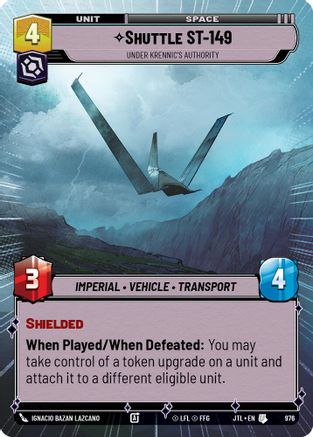 Shuttle ST-149 - Under Krennic's Authority (976) (Hyperspace Foil) (976) [Jump to Lightspeed]