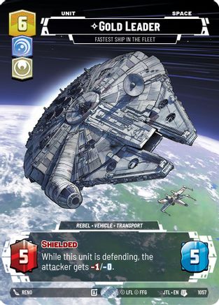Gold Leader - Fastest Ship in the Fleet (1057) (Prestige Foil) (1057) [Jump to Lightspeed]
