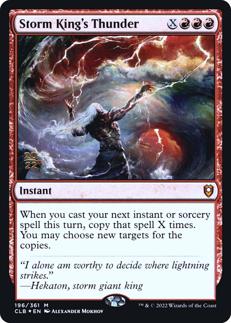 Storm King's Thunder [Commander Legends: Battle for Baldur's Gate Prerelease Promos]