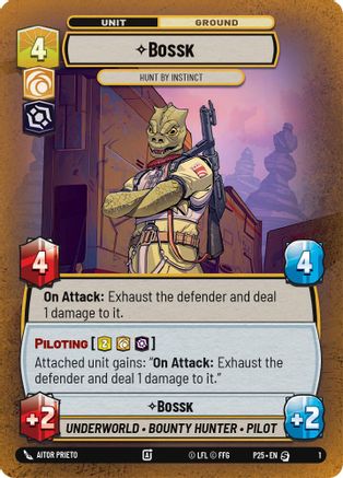 Bossk - Hunt By Instinct (1) - Organized Play Promos Foil