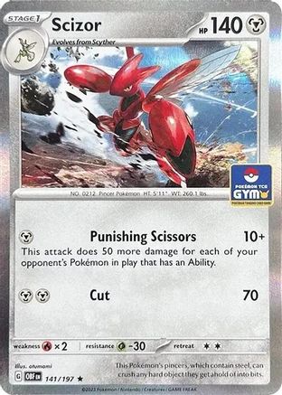 Scizor (Pokemon Gym Promo) (141/197) - Holofoil Miscellaneous Cards & Products - Rare