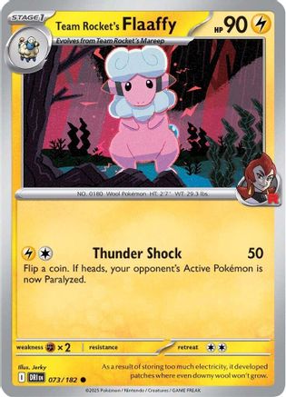 Team Rocket's Flaaffy (073/182) [Scarlet & Violet: Destined Rivals]