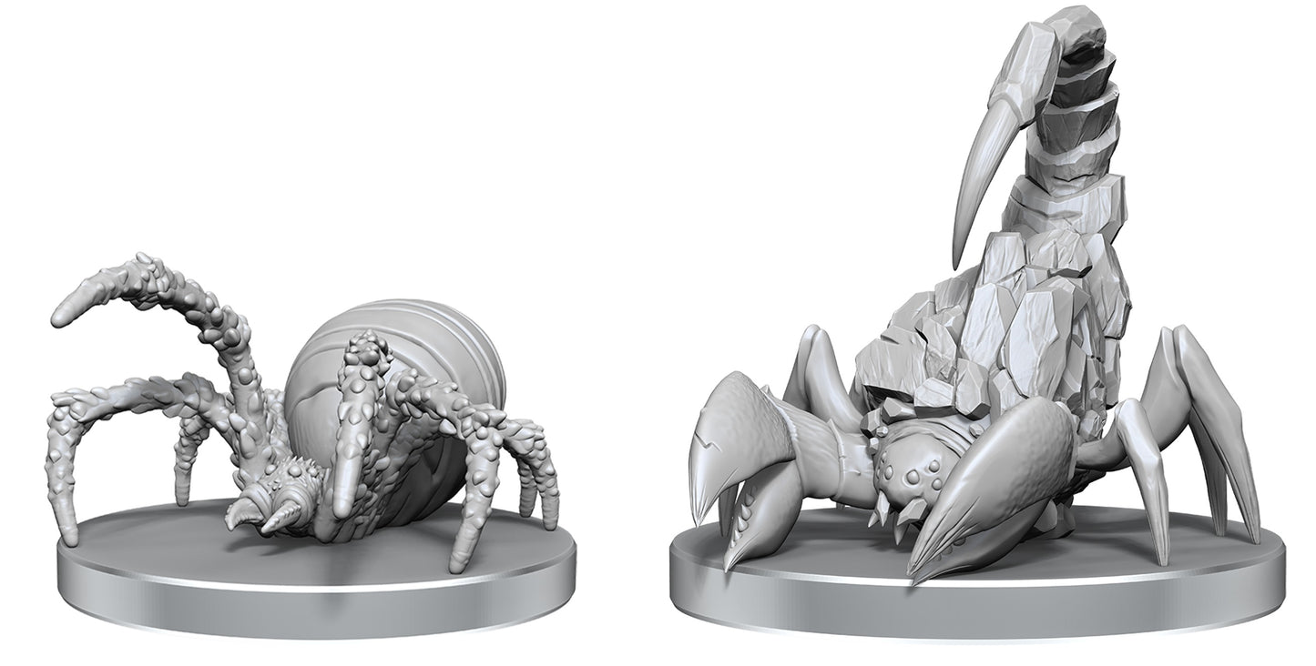 Nolzur's Marvelous Miniatures: Cave Scorpion & Hunting Spider