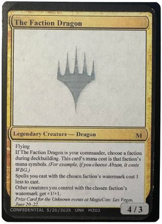 The Faction Dragon [Unknown Event]