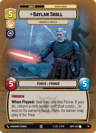Baylan Skoll - Enigmatic Master (34) (34) [Judge Promos]