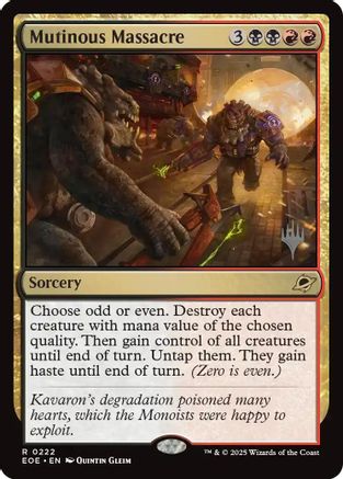 Mutinous Massacre [Edge of Eternities Promo Pack]