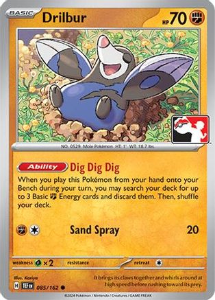 Drilbur (085/162) [Prize Pack Series Seven]