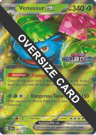 Venusaur ex (001/null) - Holofoil Jumbo Cards - Double Rare