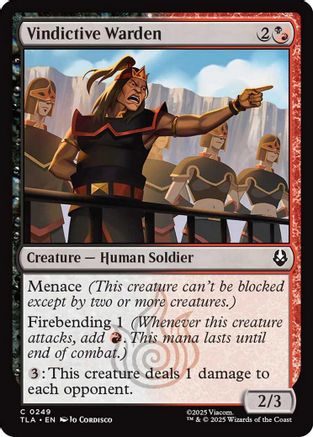 Vindictive Warden [Avatar: The Last Airbender]