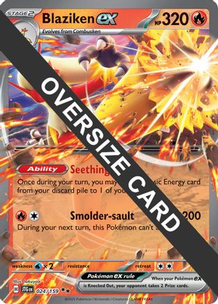 Blaziken ex (024/null) - Holofoil Jumbo Cards - Double Rare