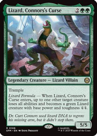 Lizard, Connors's Curse [Marvel's Spider-Man]