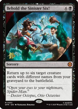 Behold the Sinister Six! [Marvel's Spider-Man Prerelease Promos]