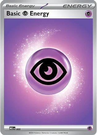 Basic Psychic Energy (005) - Reverse Holofoil MEE Mega Evolution Energies - Common