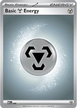 Basic Metal Energy (008) - Reverse Holofoil MEE Mega Evolution Energies - Common