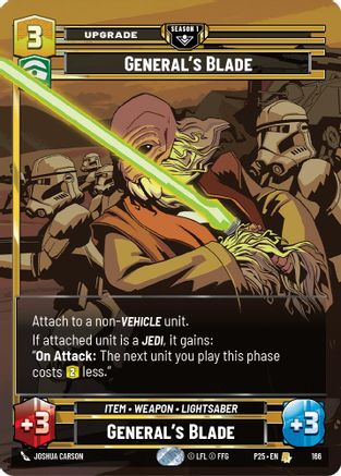 General's Blade (166) (166) - Sector and Regional Promos Season 1 Foil