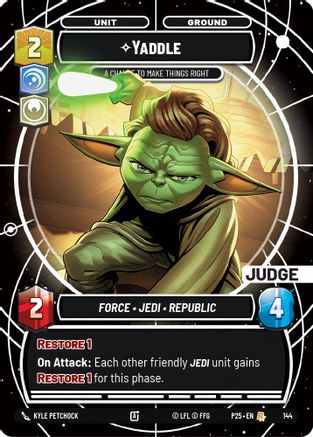 Yaddle - A Chance To Make Things Right (Judge) (144) - Judge Promos Foil