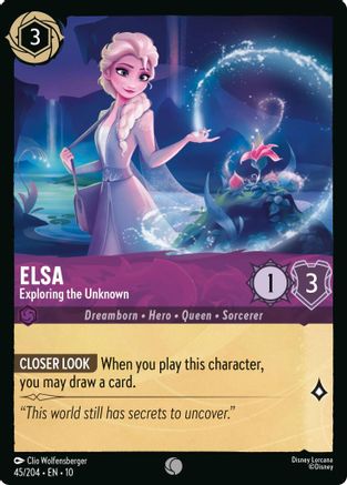 Elsa - Exploring the Unknown (45/204) - Whispers in the Well Cold Foil