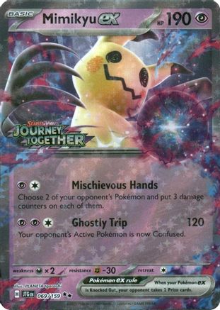 Mimikyu ex (Journey Together Stamped) (069) - Holofoil Miscellaneous Cards & Products - Double Rare