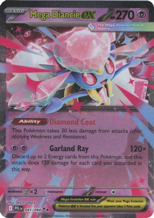 Mega Diancie ex (041/094) - Holofoil ME02 Phantasmal Flames - Double Rare
