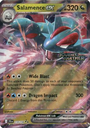 Salamence ex (114/159) - Holofoil Miscellaneous Cards & Products - Double Rare