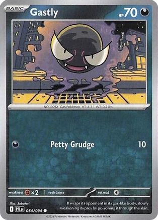 Gastly (054/094) - Reverse Holofoil ME02 Phantasmal Flames - Common