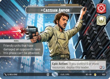 Cassian Andor - Climb! (Showcase) (1032) - Secrets of Power Foil