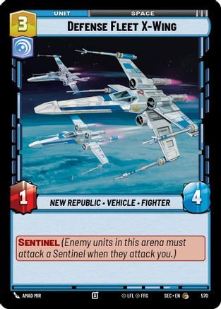 Defense Fleet X-Wing (Foil) (570) - Secrets of Power Foil