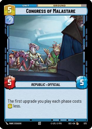 Congress of Malastare (Foil) (574) - Secrets of Power Foil
