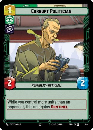 Corrupt Politician (Foil) (589) - Secrets of Power Foil